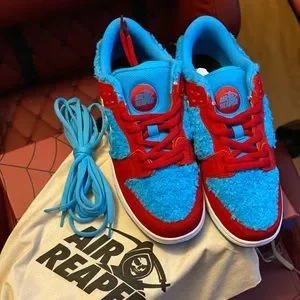 Shoes | Custom Spiderman Dunk Lows Air Reaper By Soleboy Sz